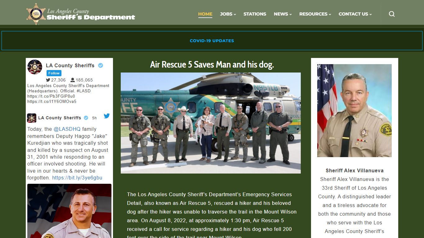 Los Angeles County Sheriff's Department | A Tradition of Service